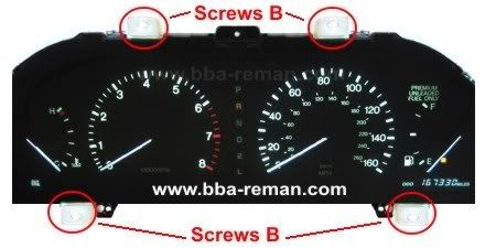 Instrument cluster removal instruction for Lexus - United Kingdom | BBA